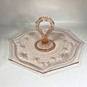 Pink Glass Serving Dish